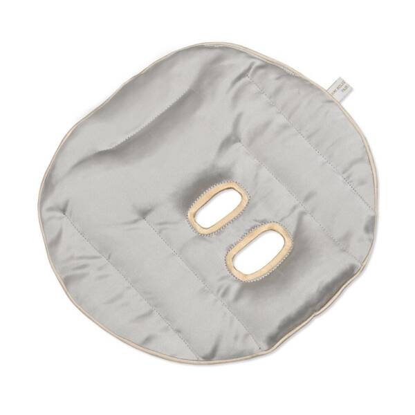 Silk face pillow silver