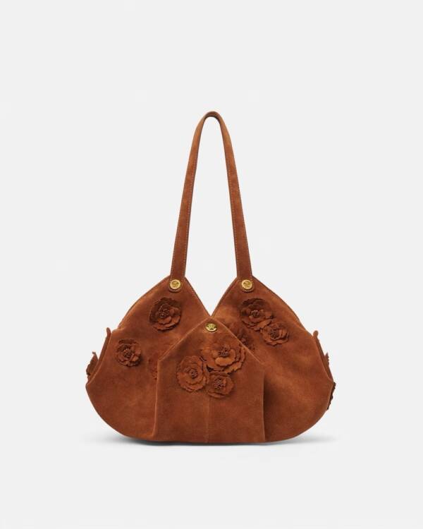 Groß 90 1014315 1 A14398 1 NG8 V 20 Floral Protea Suede Shoulder Bag Shoulder Crossbody Versace online store 0 2 Kopie