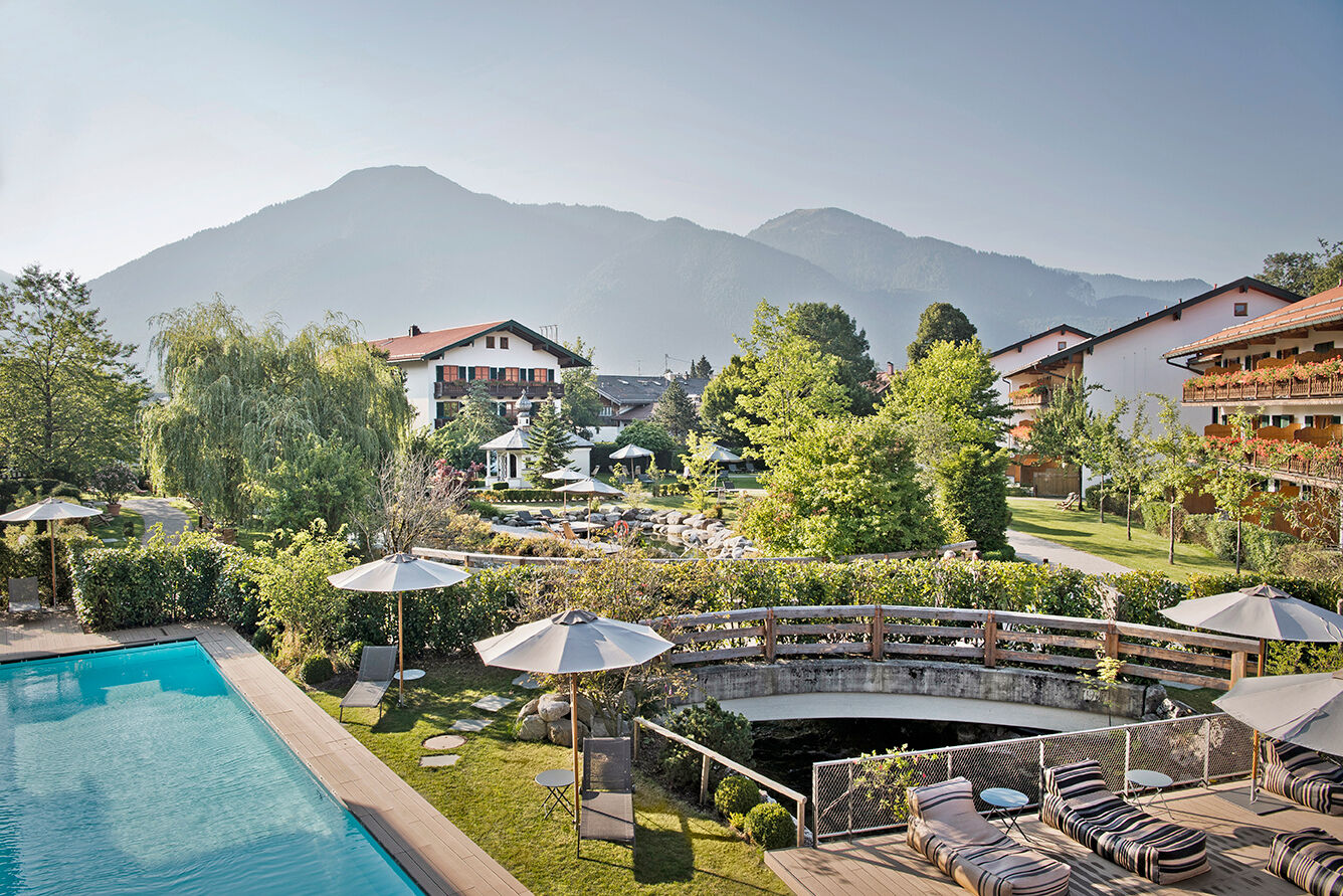 Das Hotel Bachmair Weissach hat einen großzügigen Family Spa Bereich