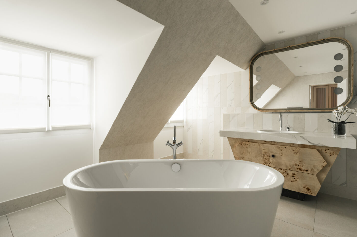 Chenot Palace, Double Twin Deluxe Badezimmer (Foto: Alex Teuscher)