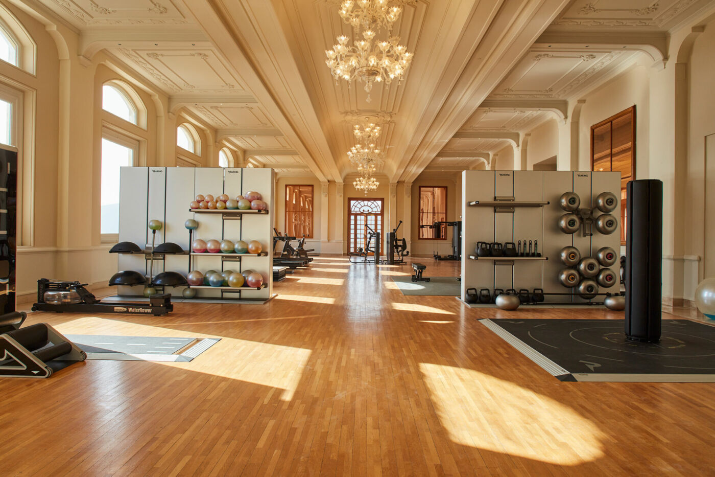 Fitnessstudio im Palazzo Fiuggi (Foto: Tyson Sadlo)