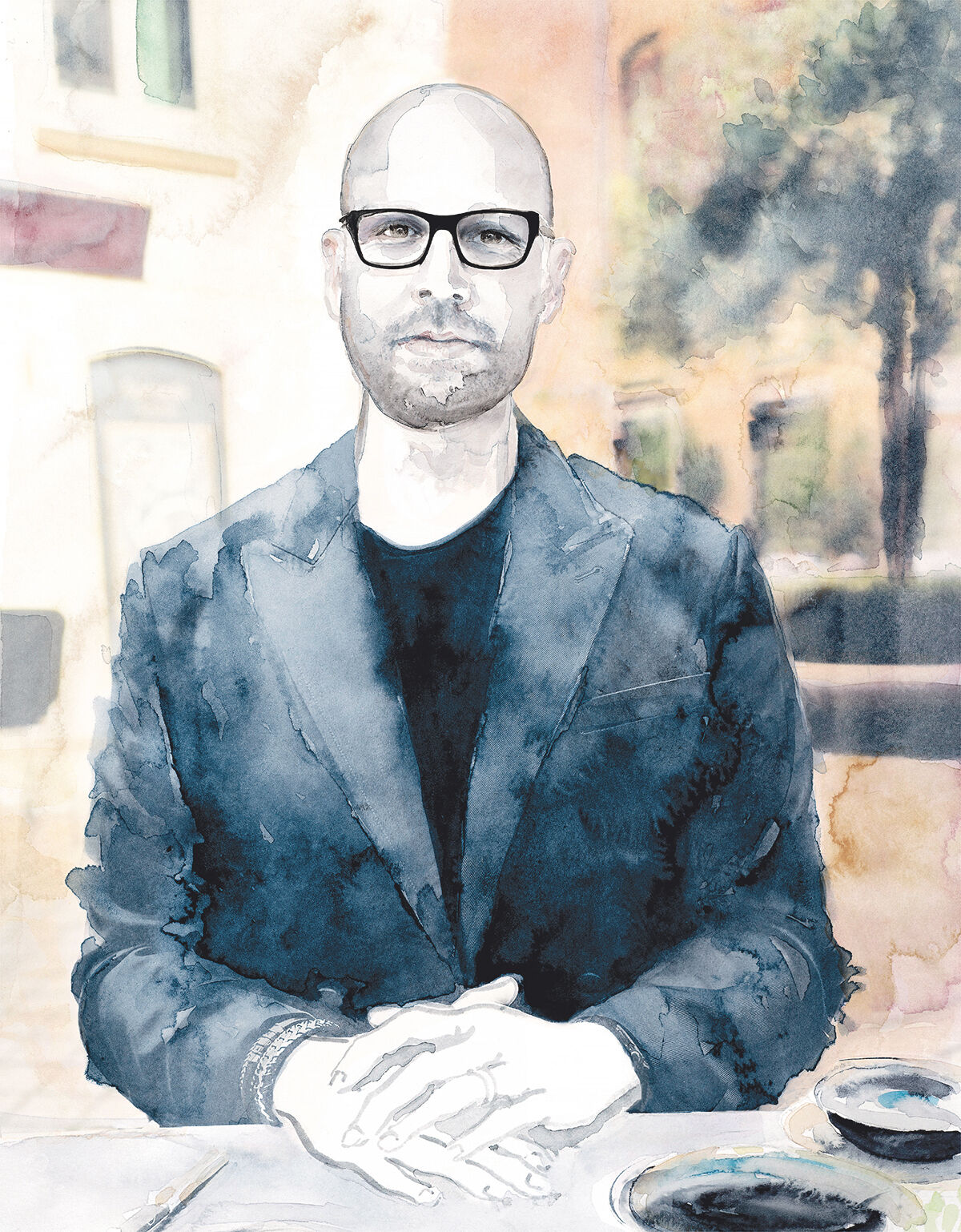 Seine Heimat von außen betrachten und das Gegenteil von dem tun, was andere erwarten: Christopher von Deylen. (Illustration: Eva Jakob)