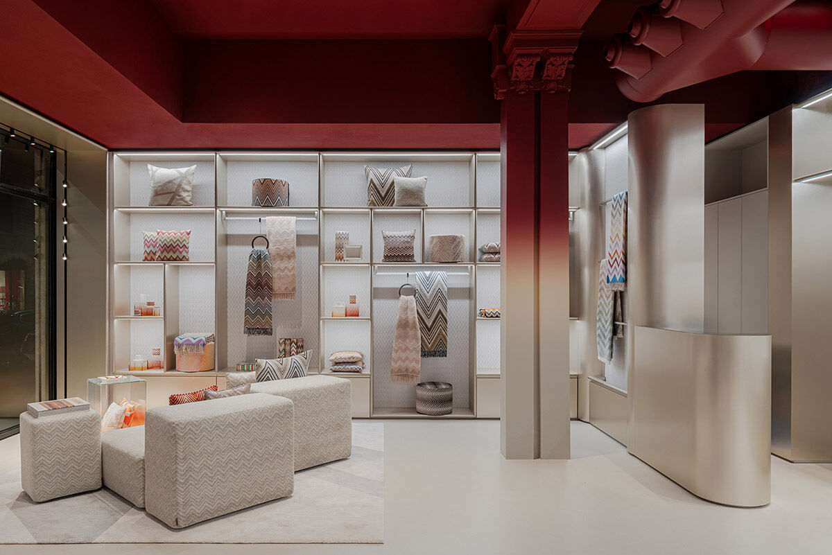 Die Eröffnung der ersten Missoni-Boutique in Mailand, die sich exklusiv der Home Collection widmet. (Foto: Missoni)