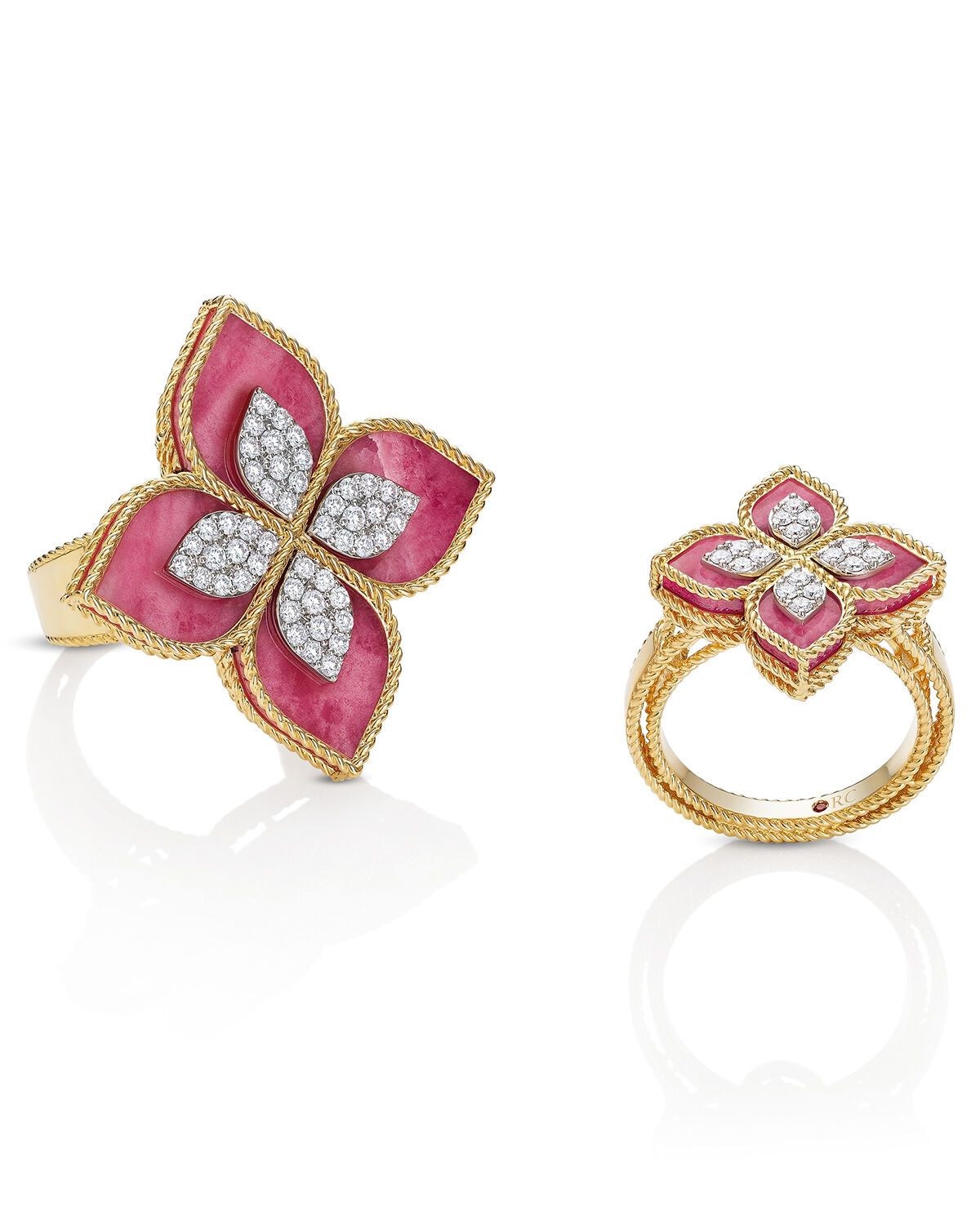 Die Princess Flower Collection verkörpert florale Eleganz mit venezianischem Flair: Inspiriert von den Blumendekorationen venezianischer Paläste, feiern die Designs die romantische Seite weiblicher Fantasie (Foto: Roberto Coin)