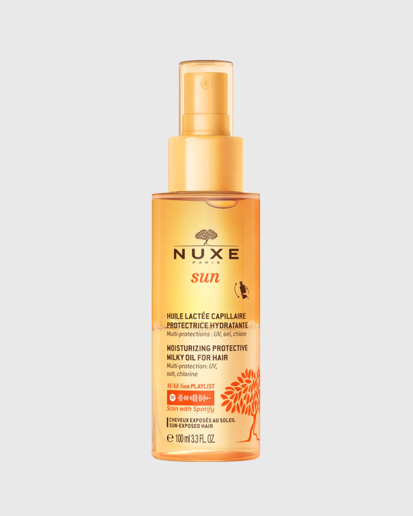 Feuchtigkeitsspendendes Haaröl mit UV-Schutz von NUXE