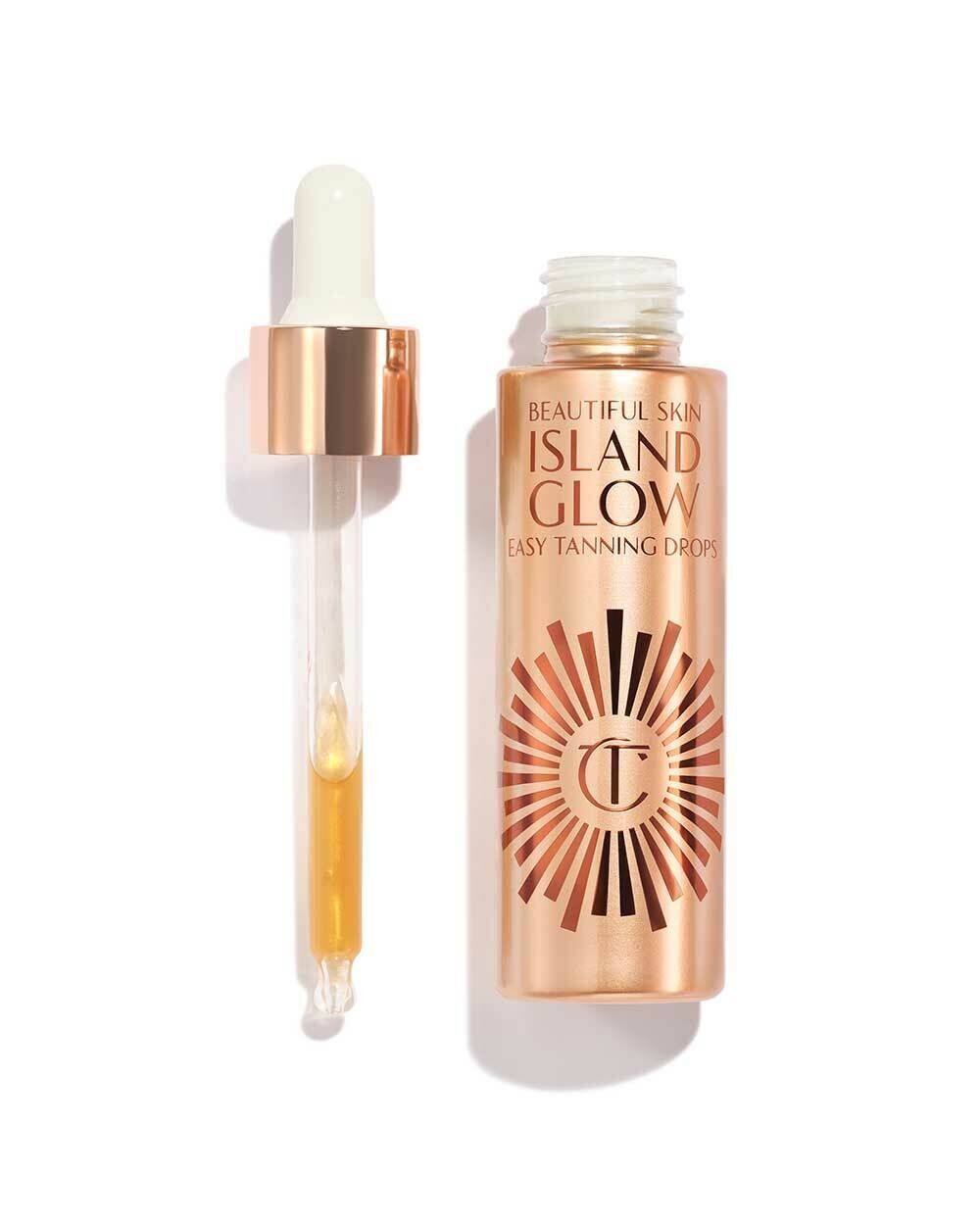 Gradueller Selbstbräuner „Island Glow Easy Tanning Drops“ von Charlotte Tilbury