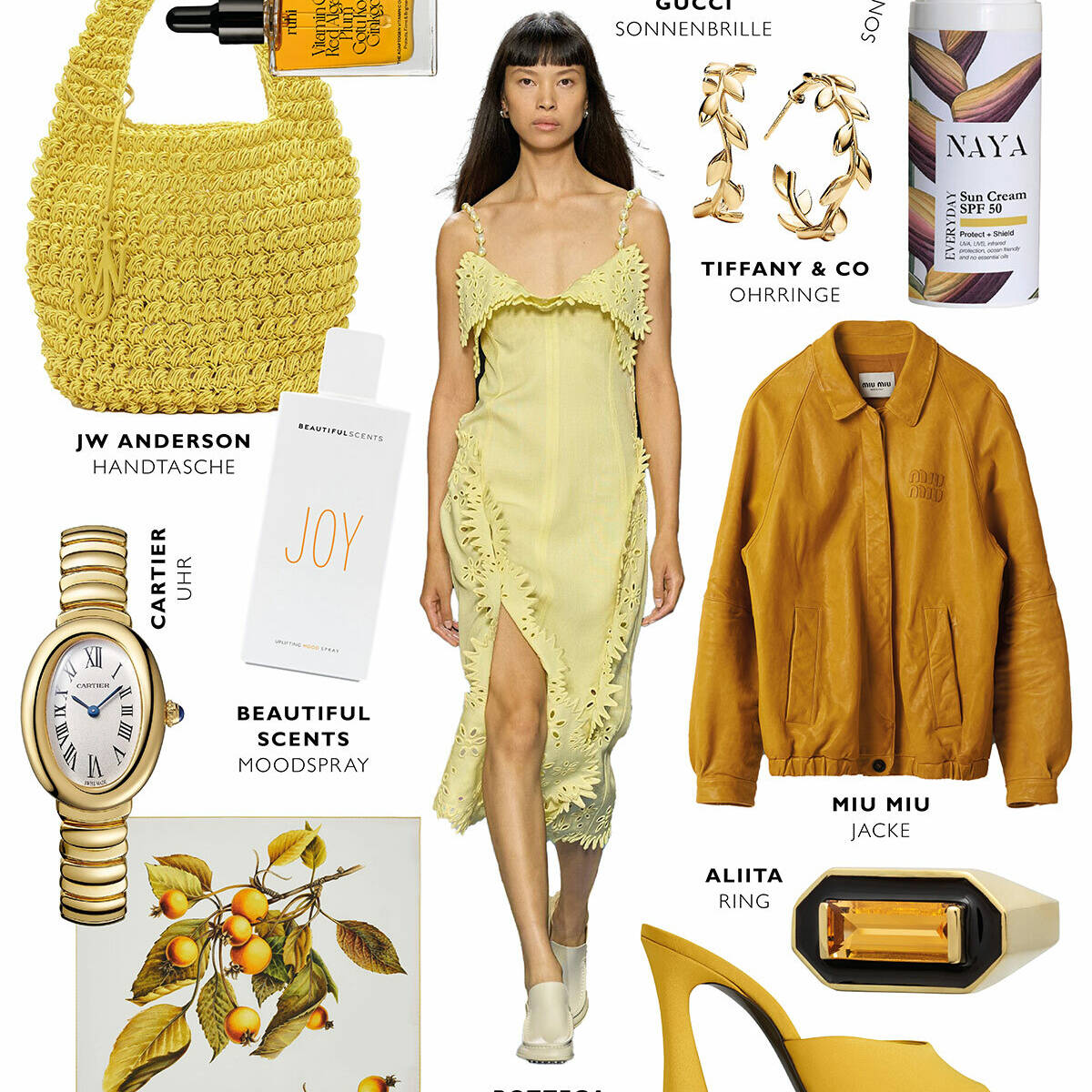 Trendfarbe für diesen Sommer? Gelb! (Collage: Sophia Metzger)