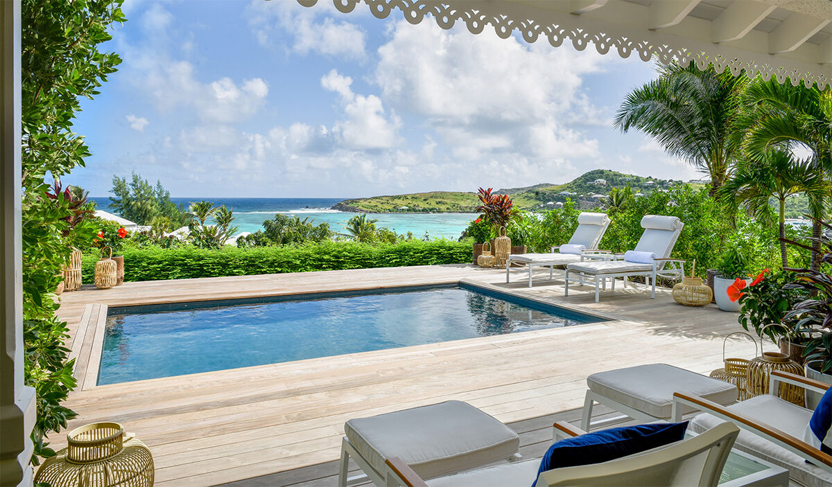 Privater Pool im Rosewood Le Guanahani. (Foto: Ken Hayden Photography)