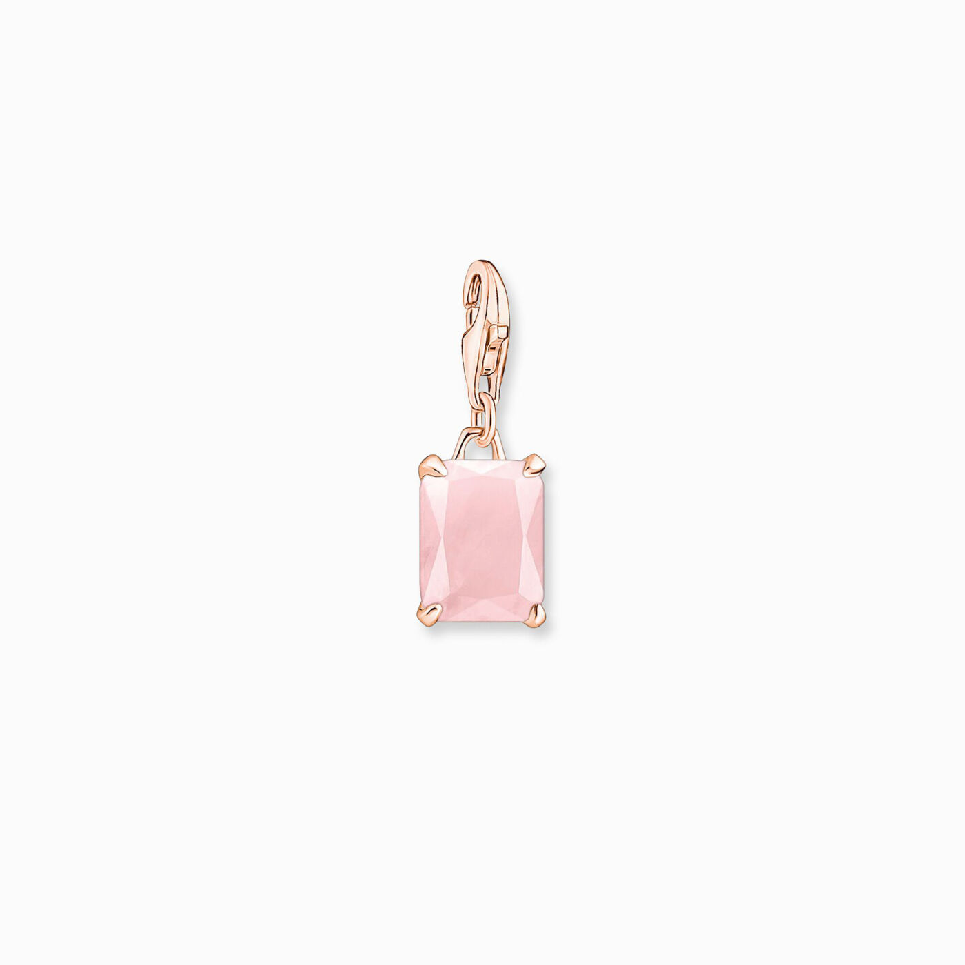 DUFTIG Rosévergoldeter Charm-Anhänger mit einem Rosenquarz, von Thomas Sabo, um 80 Euro