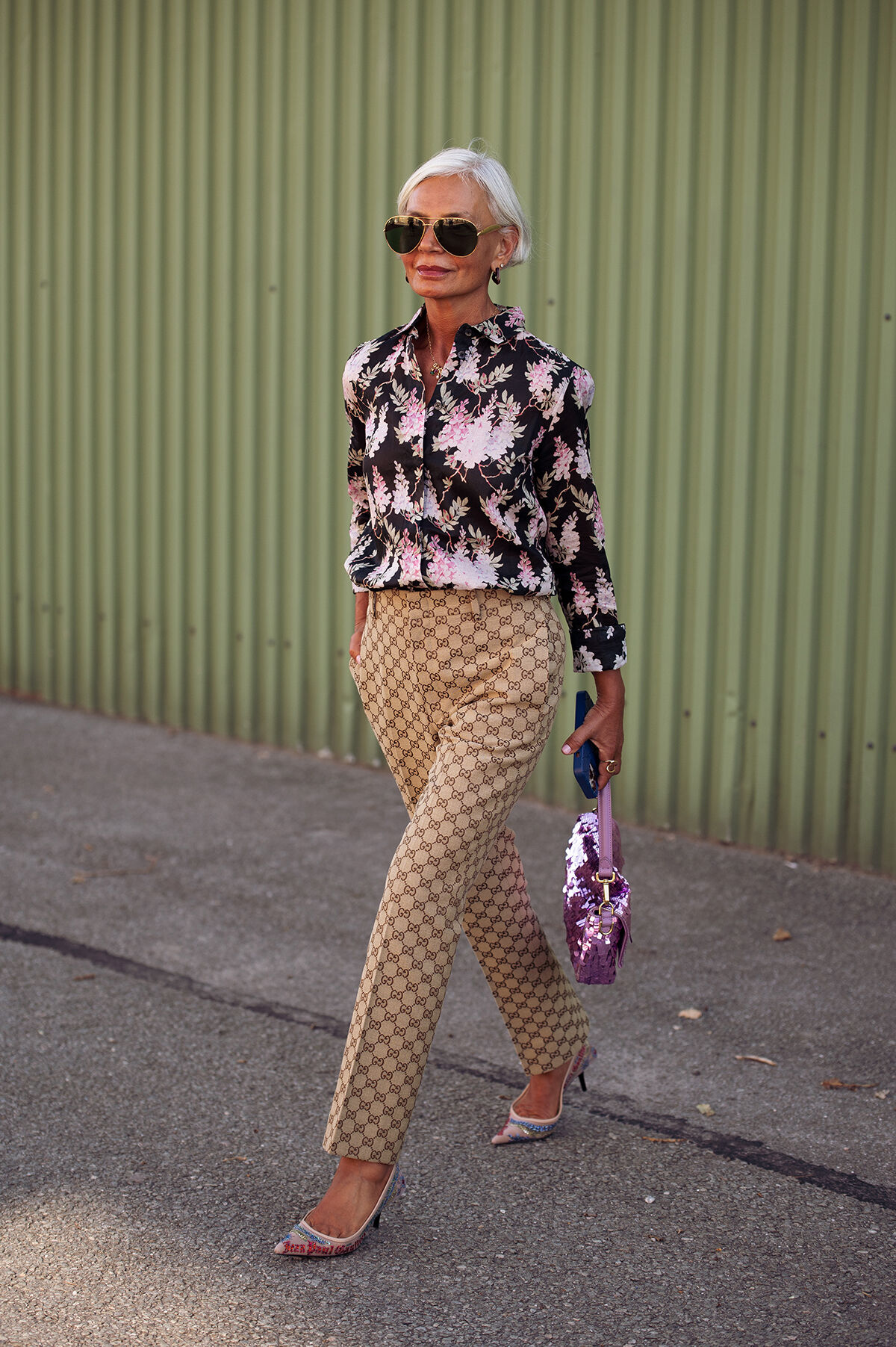 Grece Ghanem setzt mit auch mit 60 Jahren auf ausgefallene Prints. (Foto: Getty Images)