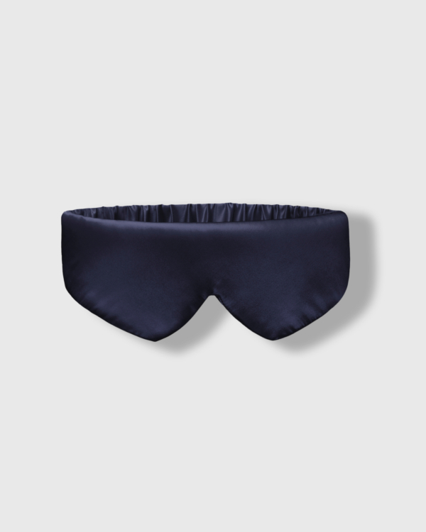 Web Moonchild Organic Silk Sleep Mask Dark Blue