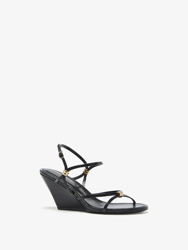 SH25 S049 L004 WL 001 Coil 20 Wedge 20 Sandals Black V1